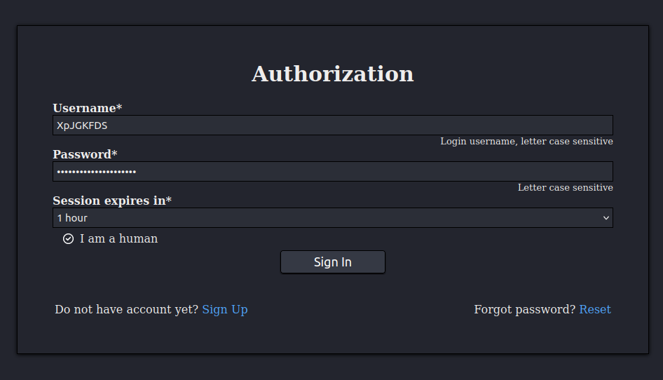 Login UI